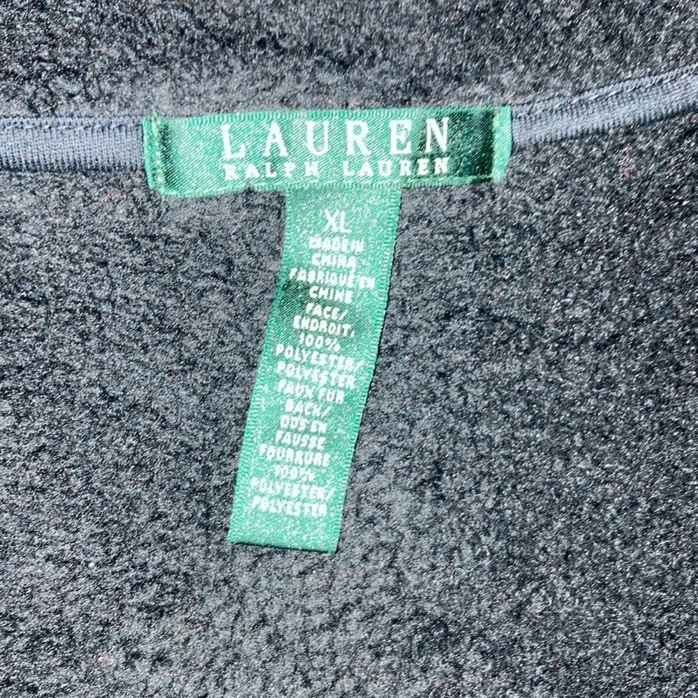 Ralph Lauren Shearling Faux Fur Black vest❄️ - Picture 3 of 6